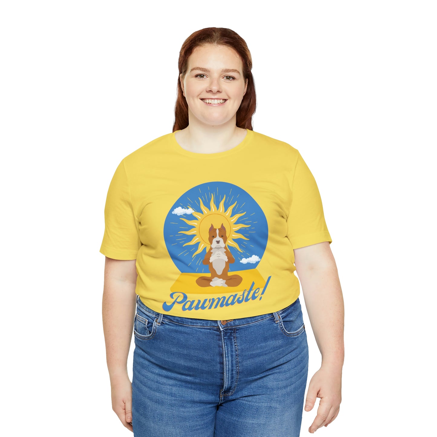 Pawmaste Pitbull Puppy Yoga Shirt Unisex Classic Tee