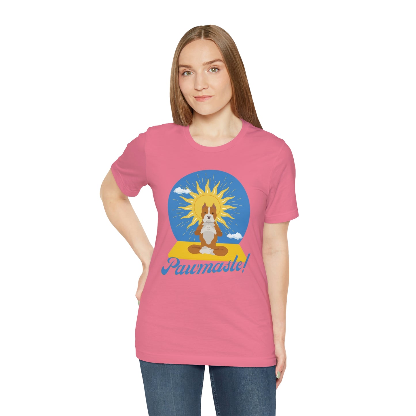 Pawmaste Pitbull Puppy Yoga Shirt Unisex Classic Tee