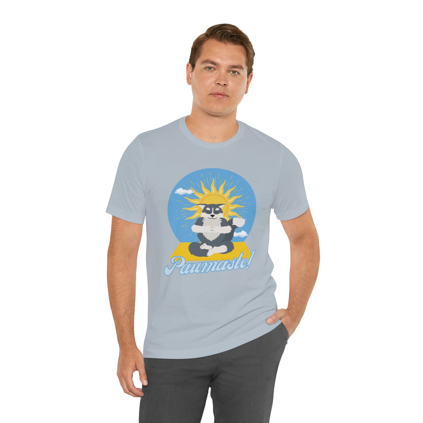 Pawmaste Happy Husky Puppy Yoga Shirt Unisex Classic Tee