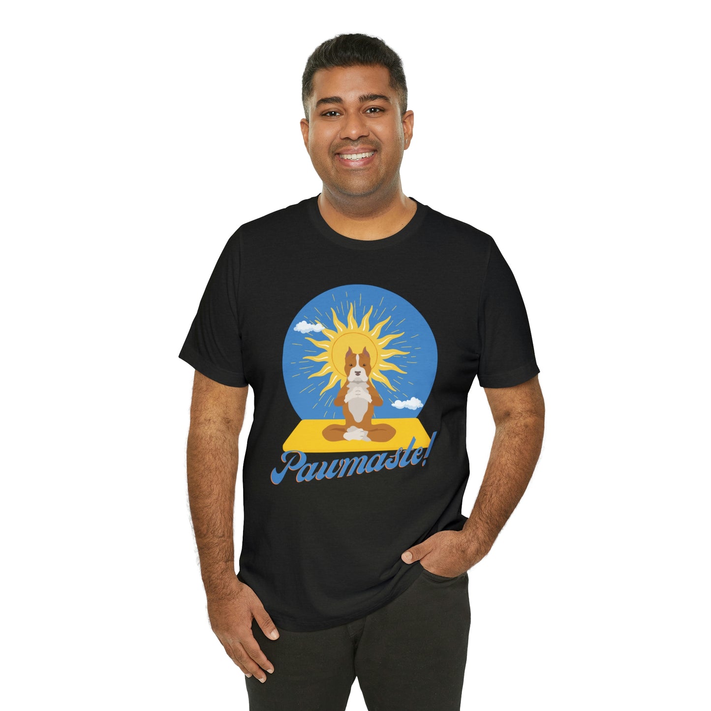 Pawmaste Pitbull Puppy Yoga Shirt Unisex Classic Tee