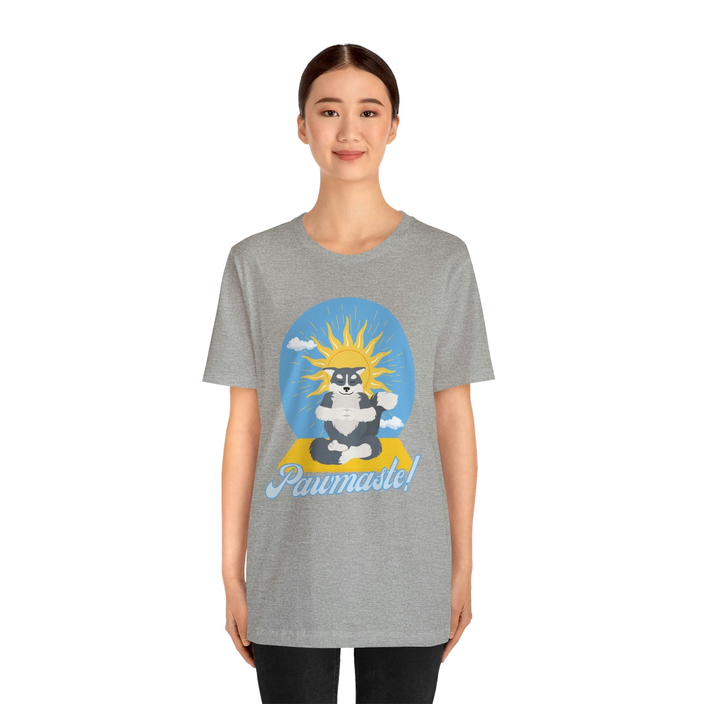 Pawmaste Happy Husky Puppy Yoga Shirt Unisex Classic Tee