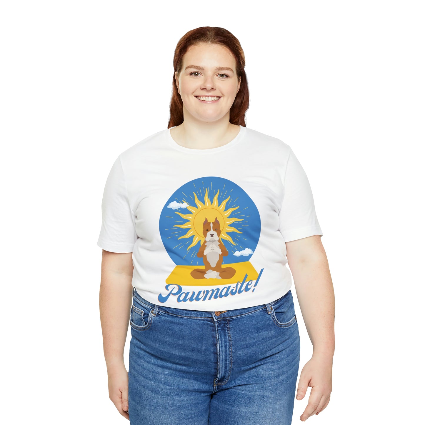 Pawmaste Pitbull Puppy Yoga Shirt Unisex Classic Tee