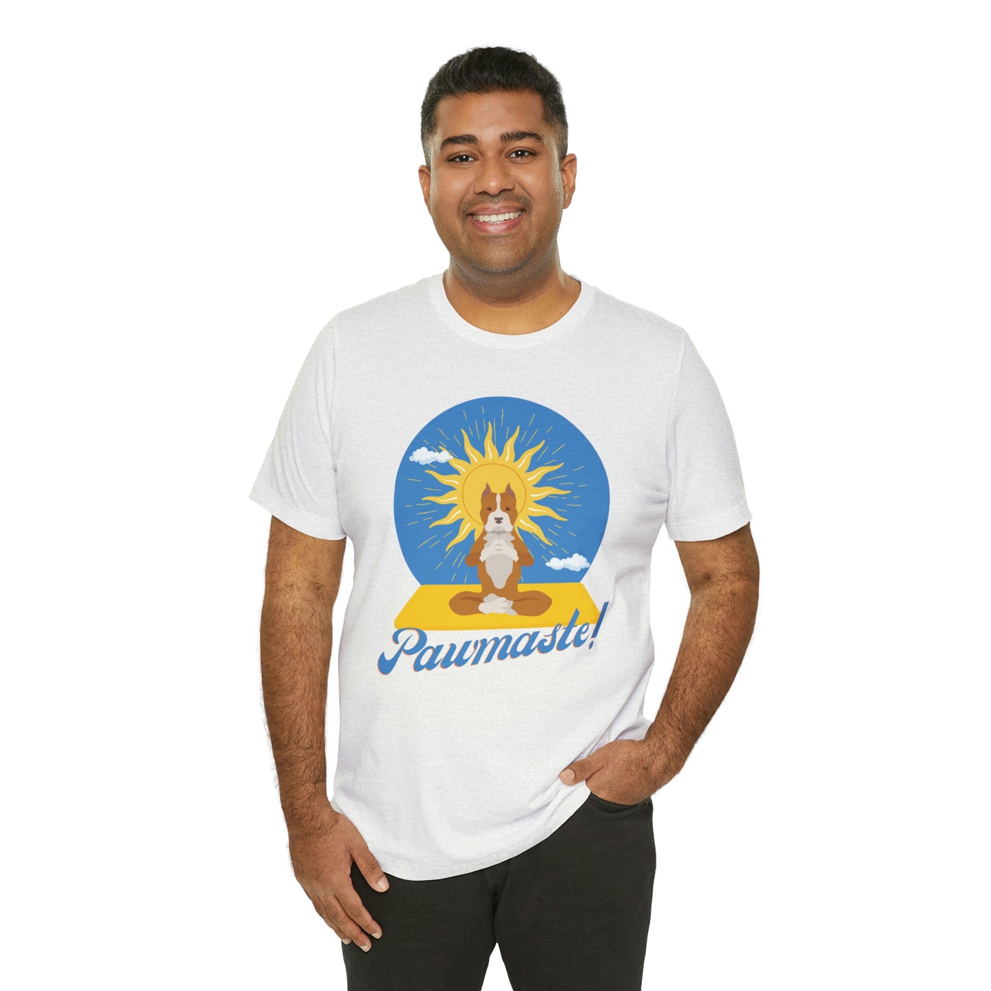 Pawmaste Pitbull Puppy Yoga Shirt Unisex Classic Tee