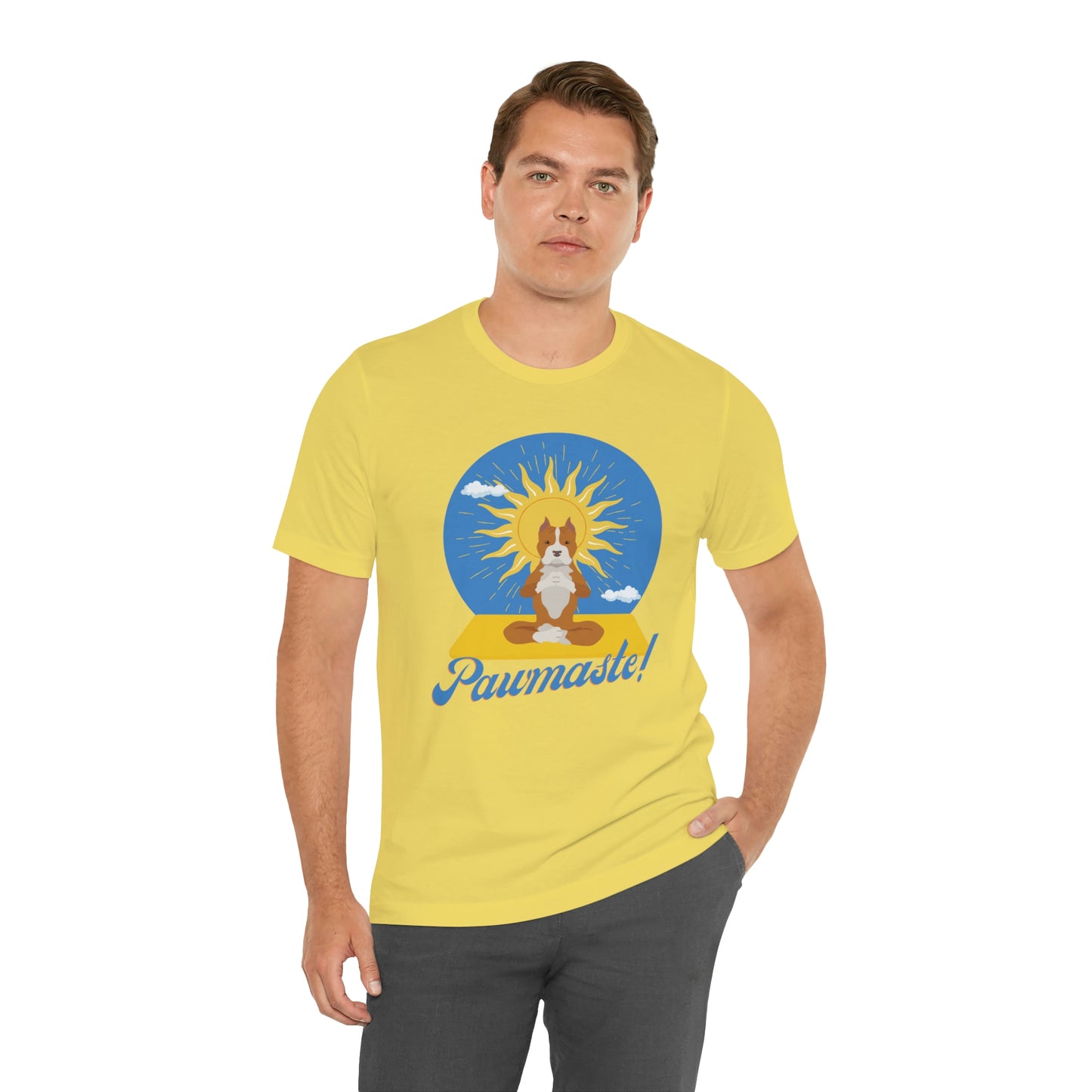 Pawmaste Pitbull Puppy Yoga Shirt Unisex Classic Tee