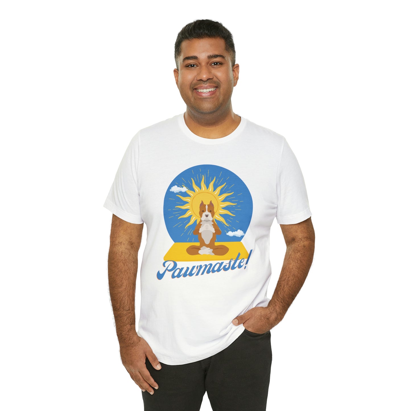 Pawmaste Pitbull Puppy Yoga Shirt Unisex Classic Tee