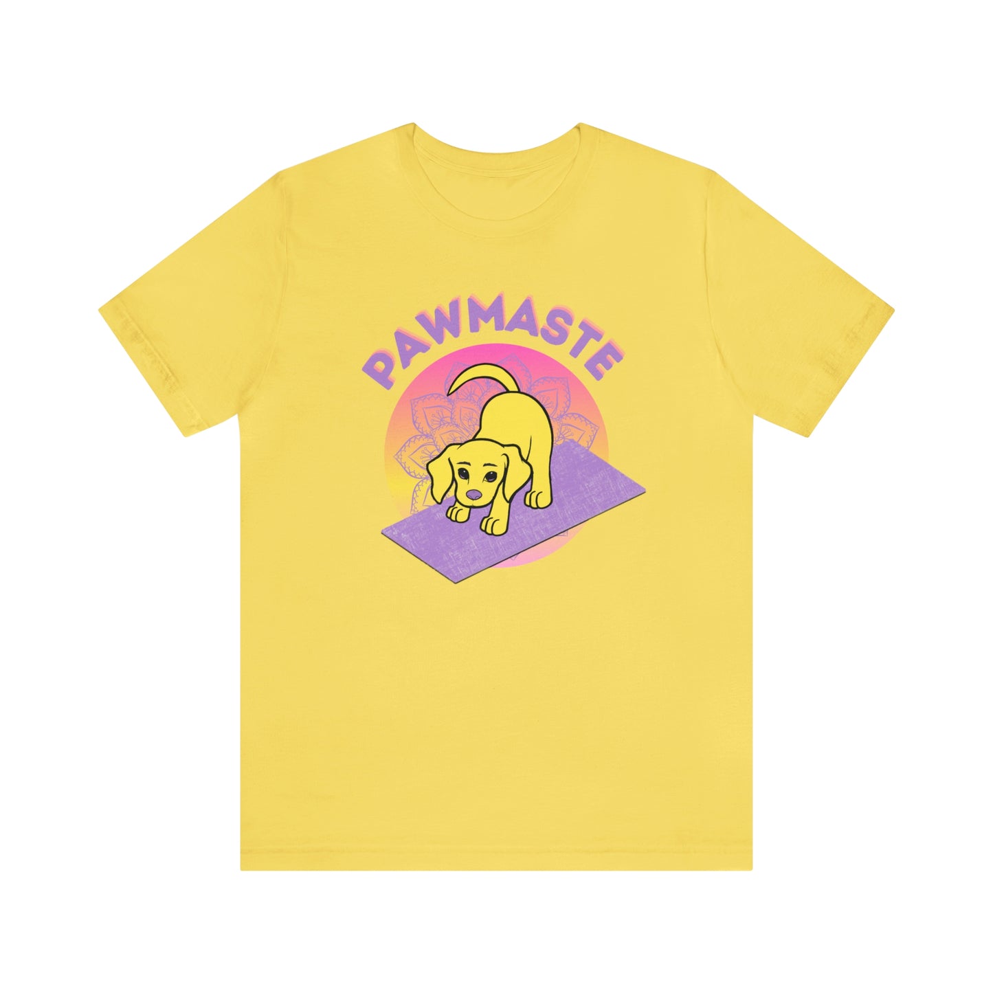 Pawmaste with Yogi the Rescue Puppy Yoga Mascot Mountain Seen Unisex Classic Tee
