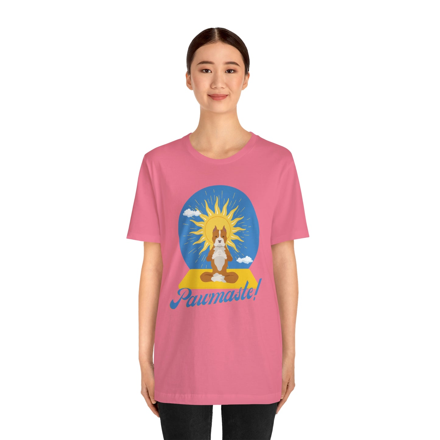 Pawmaste Pitbull Puppy Yoga Shirt Unisex Classic Tee