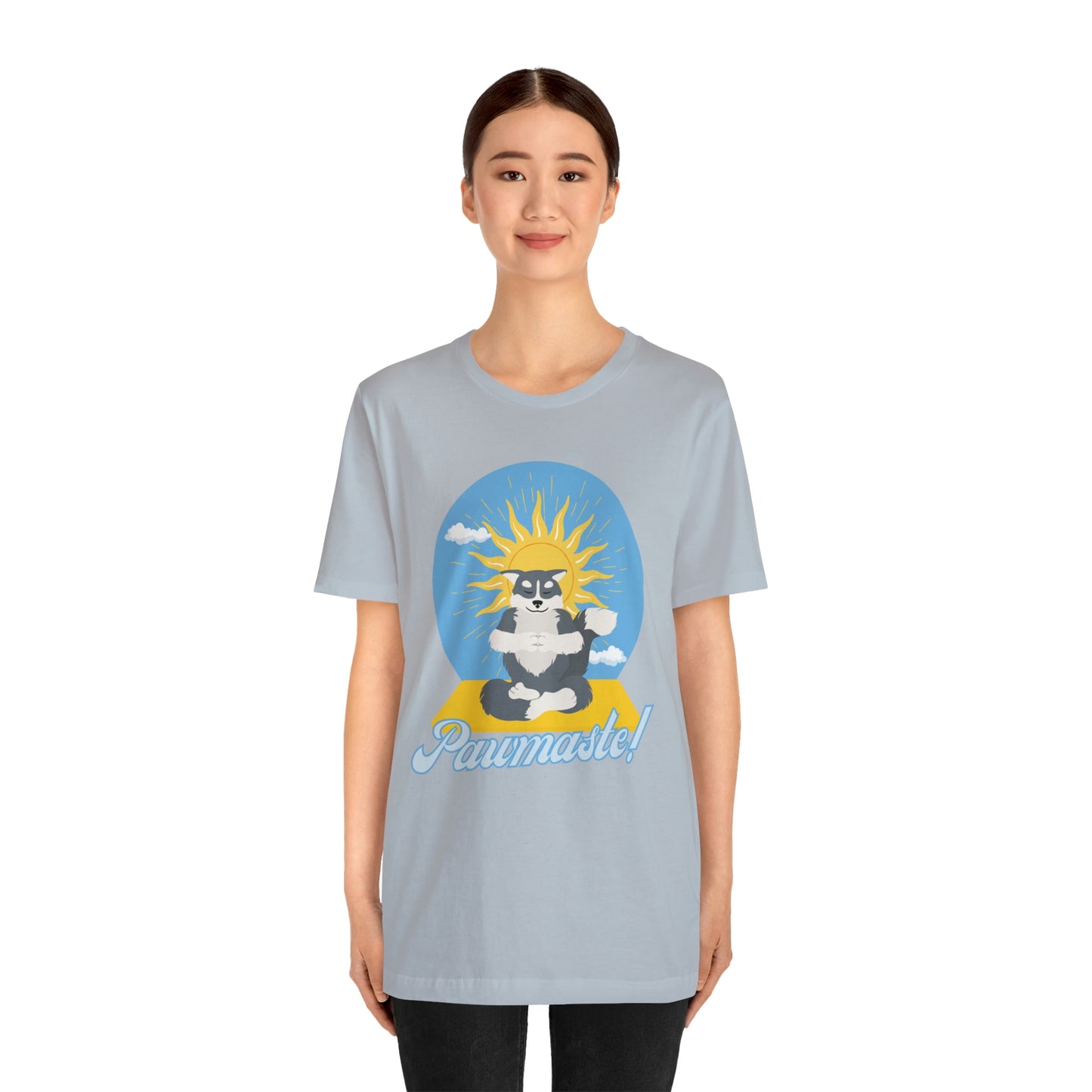 Pawmaste Happy Husky Puppy Yoga Shirt Unisex Classic Tee