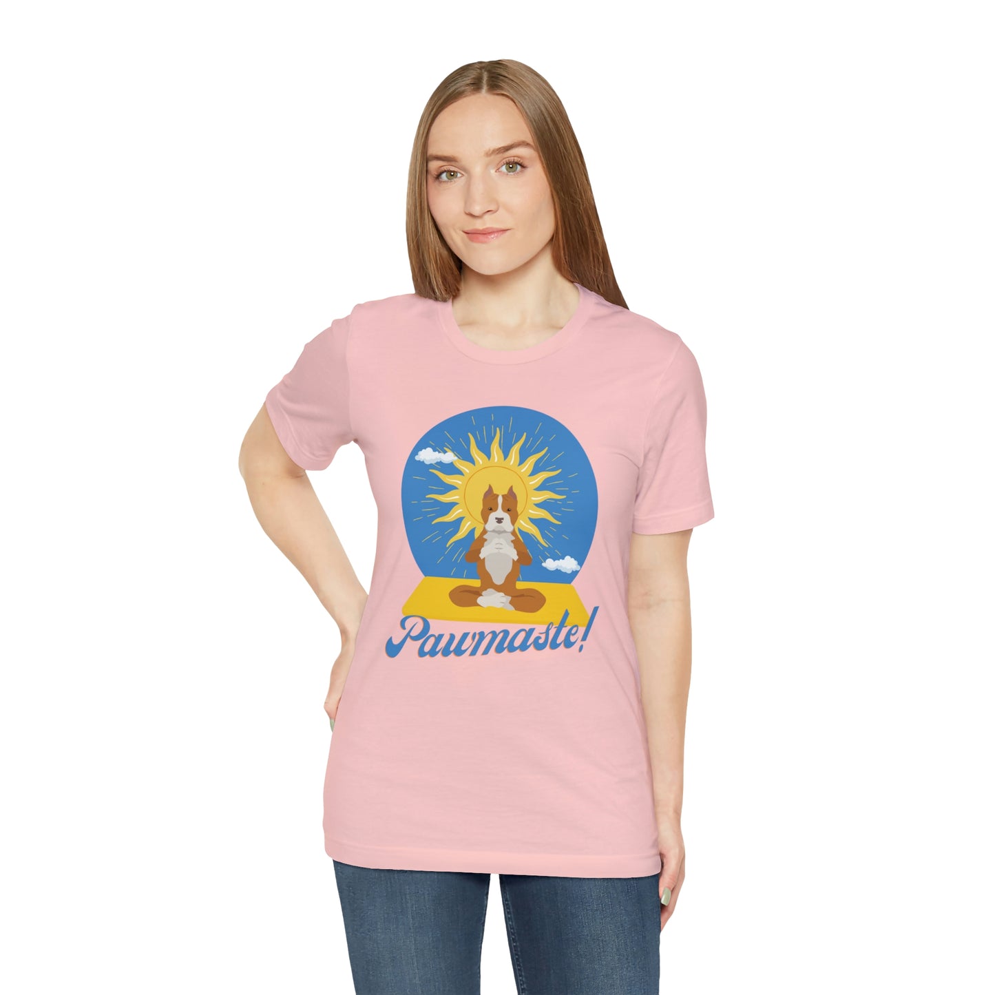 Pawmaste Pitbull Puppy Yoga Shirt Unisex Classic Tee