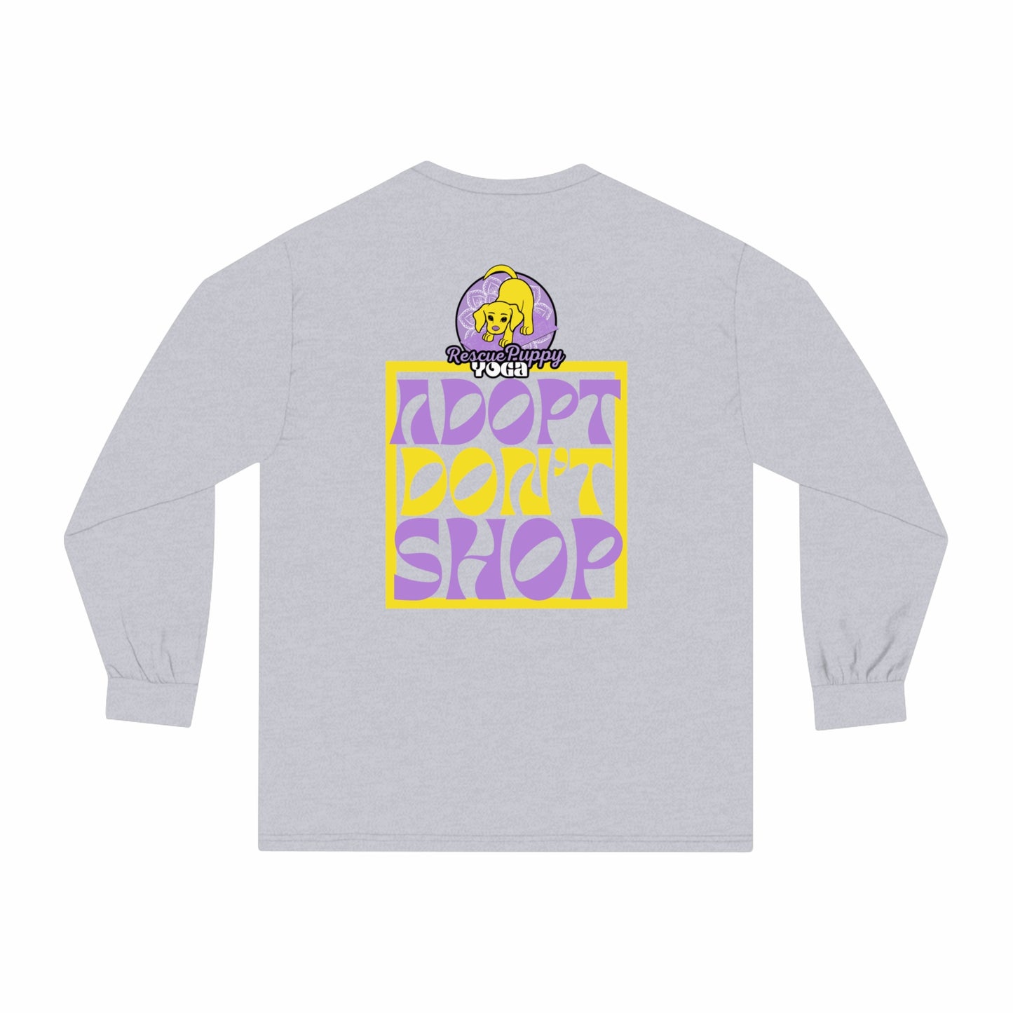 Adopt Don’t Shop Unisex Organic Long Sleeve Tee