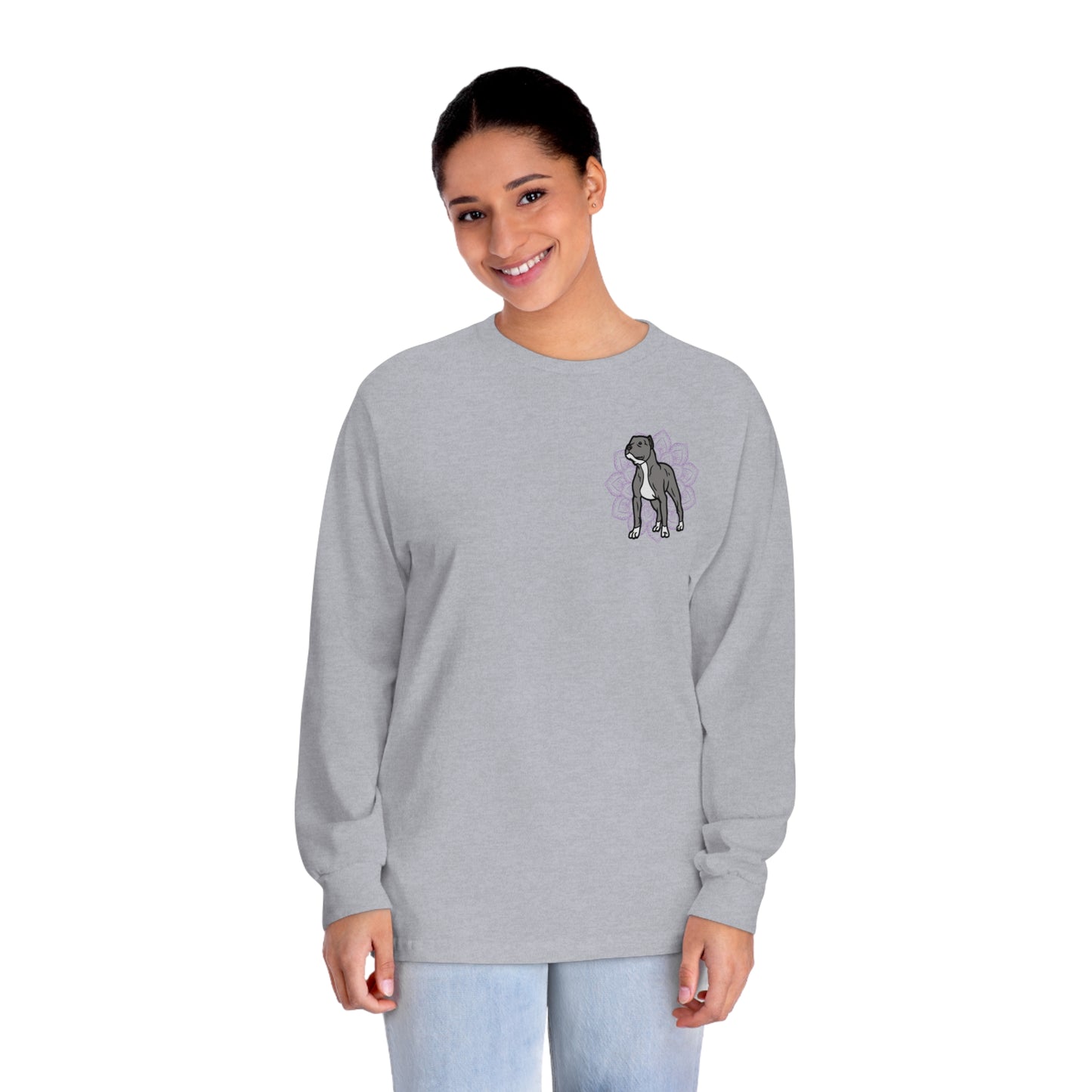 Put Animal Abusers Down Instead… Unisex Organic Long Sleeve Tee