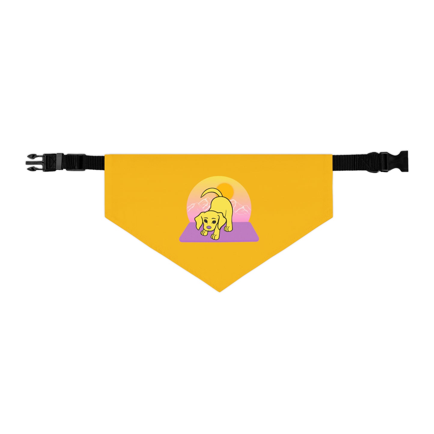 Puppy Pose with Yogi Pet Bandana Collar