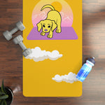 Puppy Yogi with Yogi in the Clouds Rubber Yoga Mat