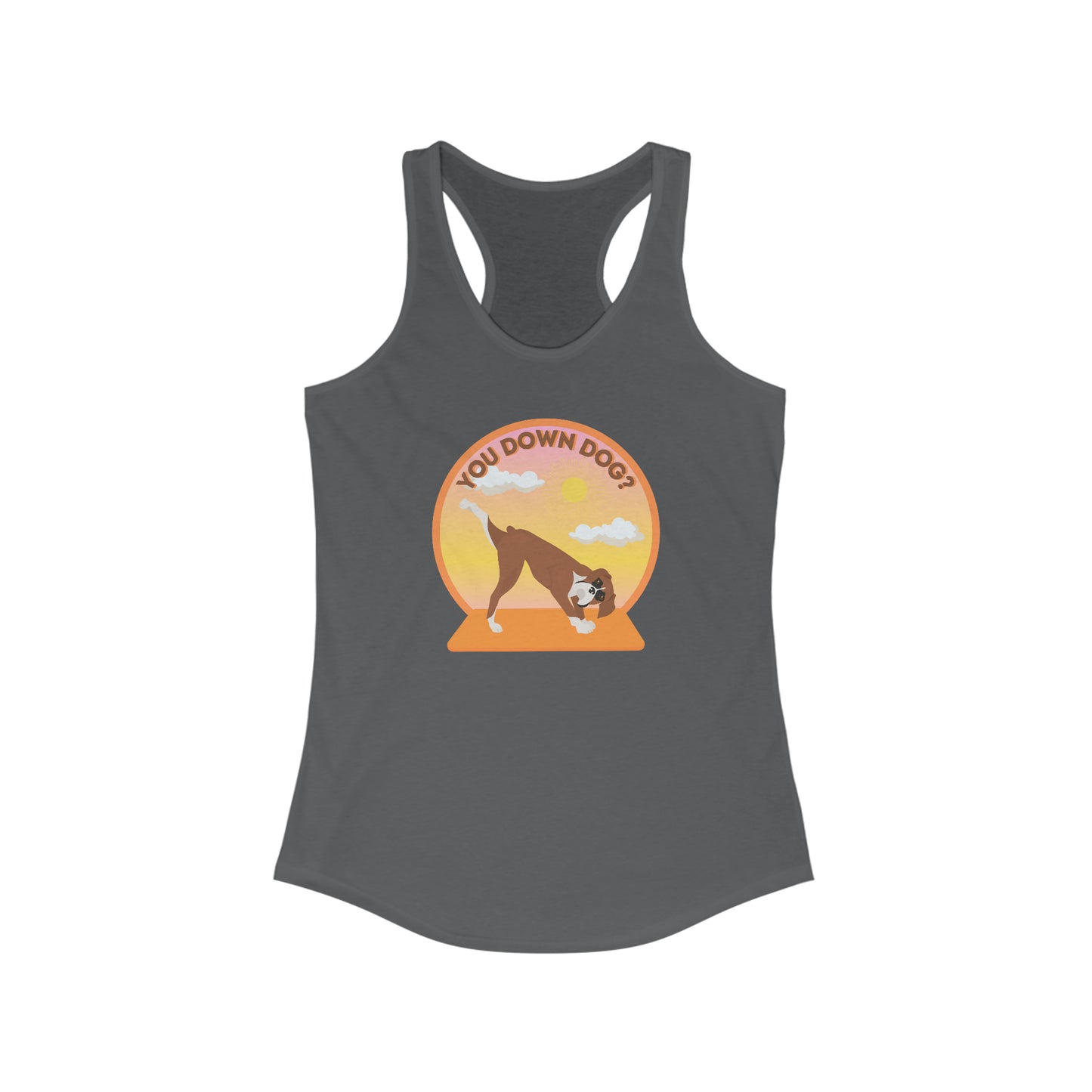 Downdog Boxer Puppy Yoga Women’s Tank Top