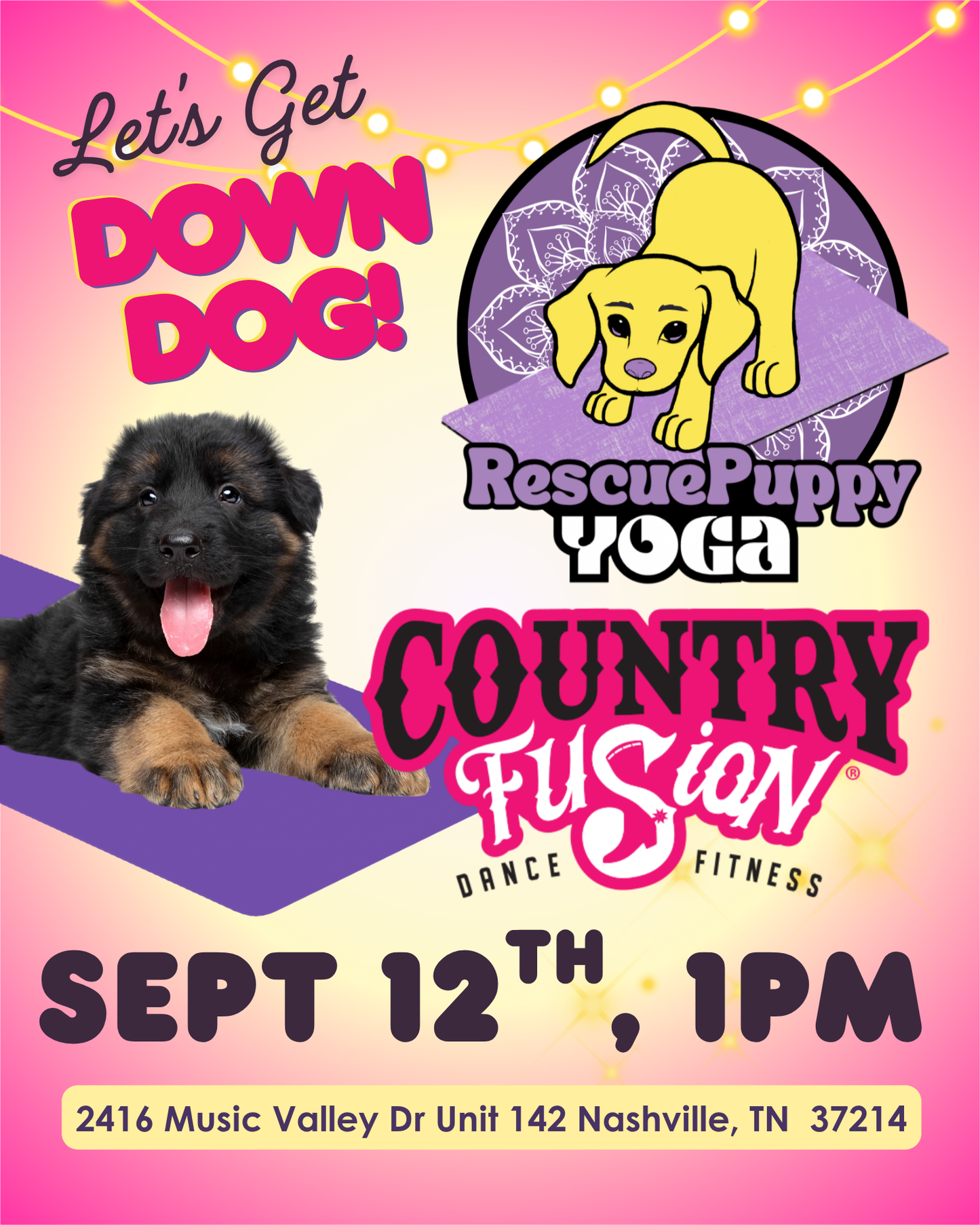 Rescue Puppy Yoga - Country Fusion Dance Fitness