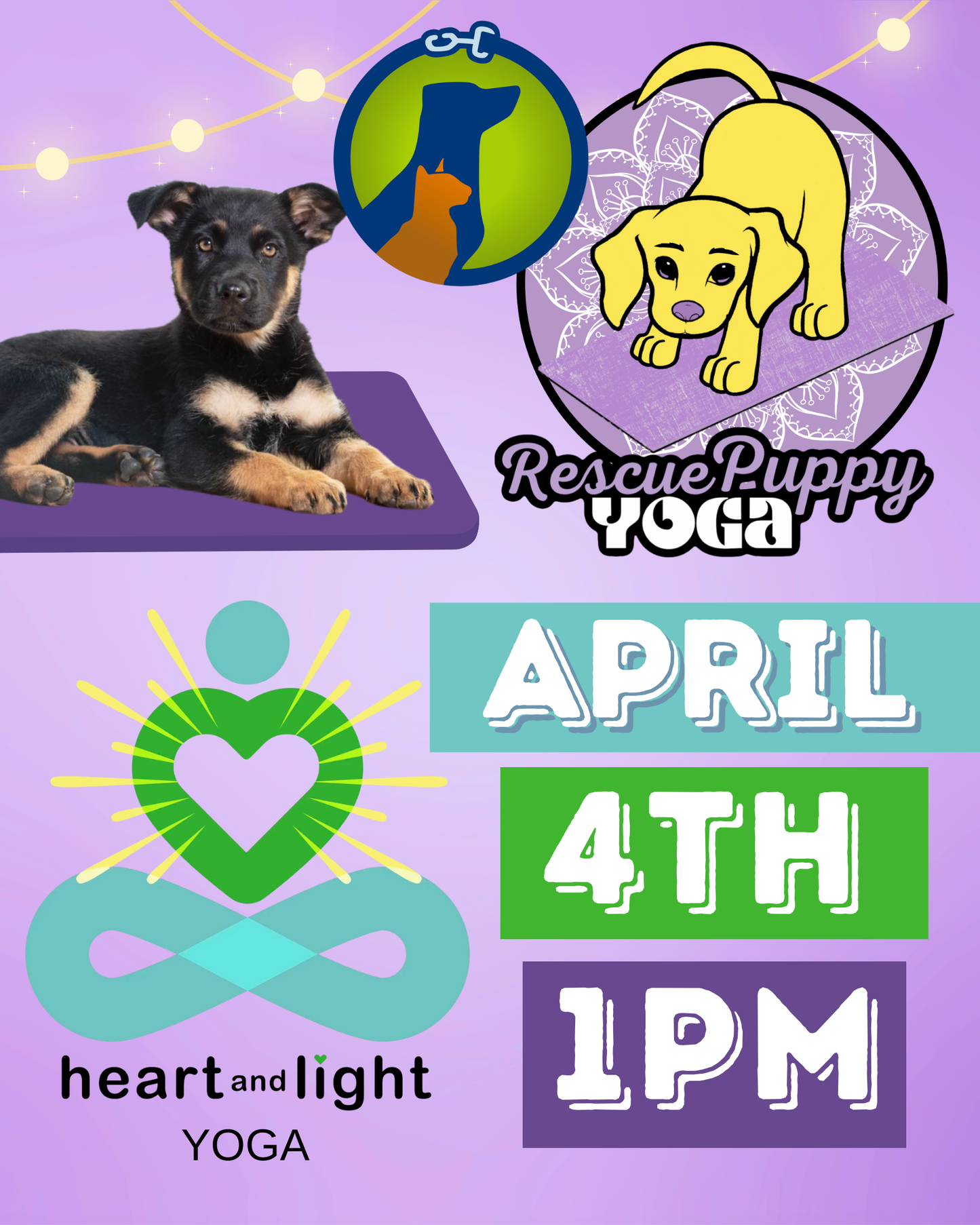 Rescue Puppy Yoga - Heart & Light Yoga - Old Hickory, TN