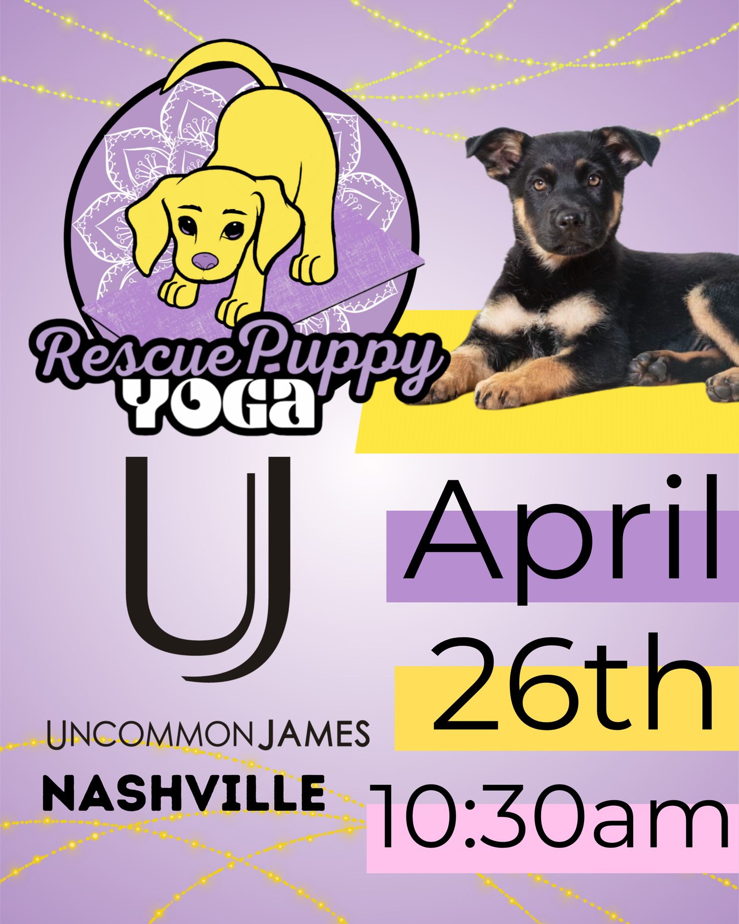 Rescue Puppy Yoga - Uncommon James
