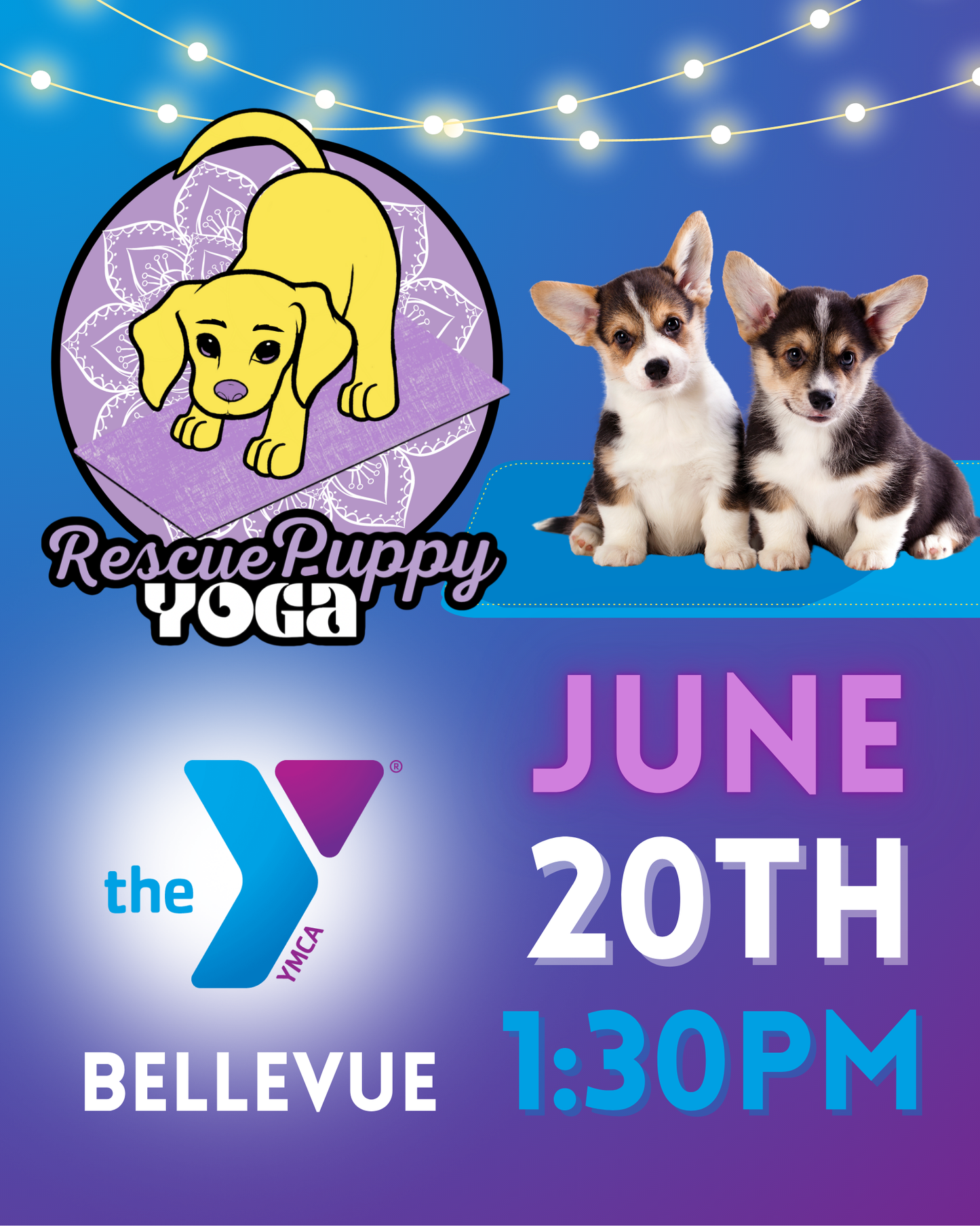 Rescue Puppy Yoga - Bellevue YMCA