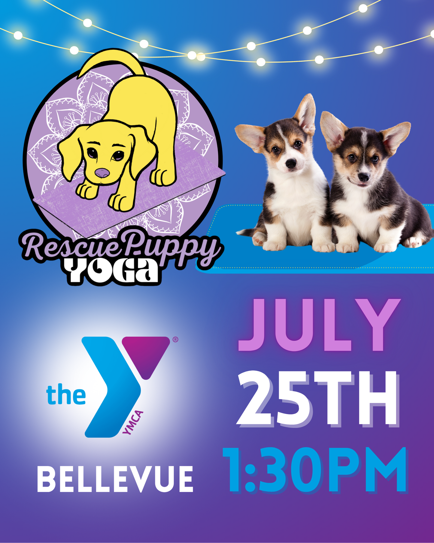 Rescue Puppy Yoga - Bellevue YMCA