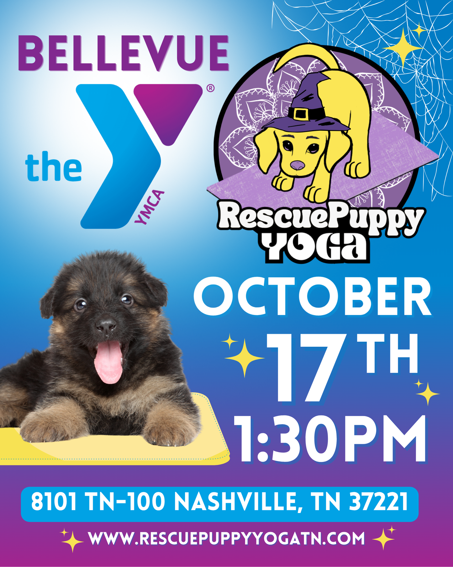 Rescue Puppy Yoga - Bellevue YMCA