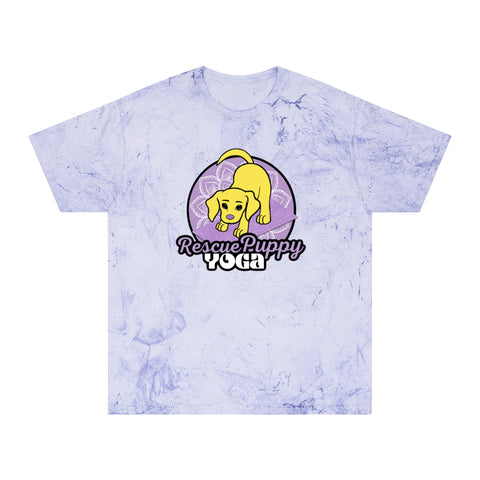 Rescue Puppy Yoga Unisex Color Blast T-Shirt